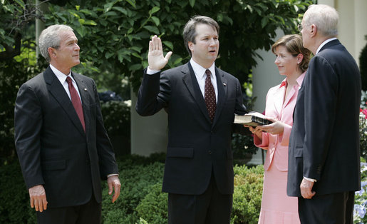 Swearing-in Ceremony for Brett Kavanaugh to the U.S. Court of Appeals for the District of Columbia. Oval. Rose Garden.